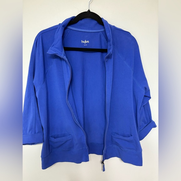 Hyba Blue Zip-Up Jacket - Picture 3 of 6